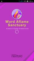 word aflame sanctuary Affiche