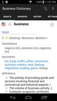 English Spanish Business Dictionary ポスター