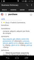 English Spanish Business Dictionary スクリーンショット 1