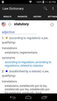 English Spanish Law Dictionary poster