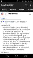 برنامه‌نما English Spanish Law Dictionary عکس از صفحه