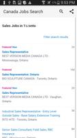 Canada Jobs Search capture d'écran 1