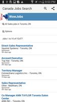 Canada Jobs Search capture d'écran 2