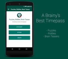 Puzzles, Riddles, Brain Teaser الملصق