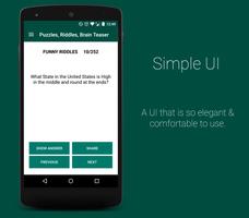 Puzzles, Riddles, Brain Teaser تصوير الشاشة 2