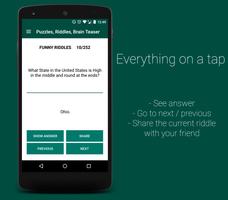 Puzzles, Riddles, Brain Teaser تصوير الشاشة 3
