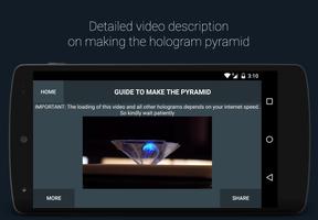 Hologramme 3D-Phone Pyramide Affiche