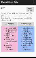 4 question Myers Briggs test syot layar 1