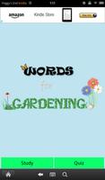 Words for Gardening Poster