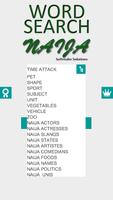 Word Search Naija plakat