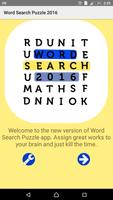 Word Search Puzzle 2016 Affiche