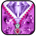 Diamond Zipper Lock Screen