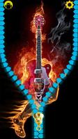 Fire Guitar Lock screen plakat