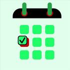 Planning van werktijdkalender gratis-icoon