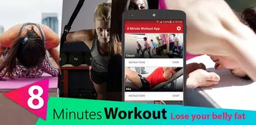 Lose Weight In 8 minute workout : Home exercises
