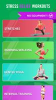 Yoga poses for stress relief:  Affiche