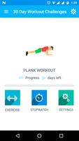 30 Day Workout Challenge with  Affiche