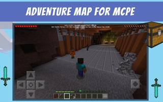 Mysterious Island - adventure map for mcpe Affiche