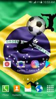 Brazil Football Live Wallpaper постер