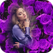 Purple Flowers Photo Frame