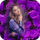 Purple Flowers Photo Frame APK
