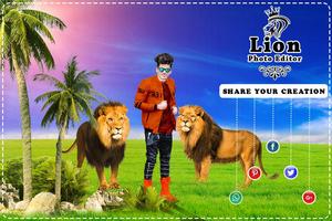 Lion Photo Editor Affiche