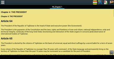 Constitution of Tajikistan تصوير الشاشة 2