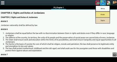Constitution of Jordan capture d'écran 2