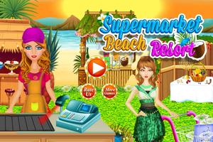 supermarkt beach resort-poster