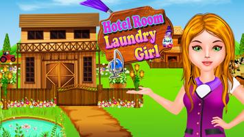 Hotel Room Laundry Girl পোস্টার