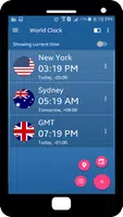 World Clock Timer Affiche