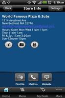 World Famous Pizza & Subs اسکرین شاٹ 2
