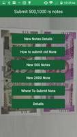 Submit 500,1000 rs notes poster