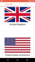 World Flags Flash Cards and Quiz Affiche