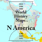 World History Maps: North America icône