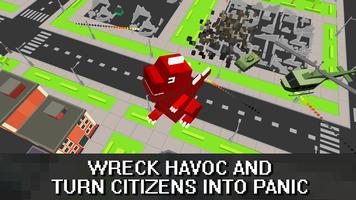 Craft Dino City Rampage 3D captura de pantalla 1