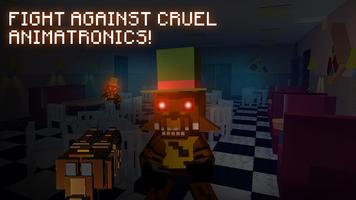 5 Night Pizzeria Block Shooter Plakat