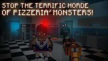 5 Night Pizzeria Block Shooter capture d'écran 2