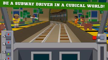 Cube Subway Train Simulator 3D Affiche