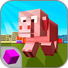 Cube Bad Pig City Rampage 3D icône