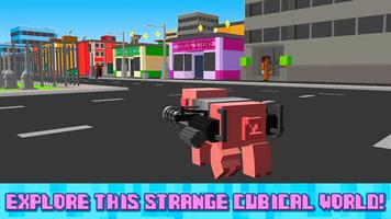 Cube Bad Pig City Rampage 3D capture d'écran 1