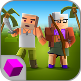 Cube Island Online Survival 3D icône