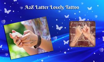A2Z Latter Lovely Tattoo Affiche