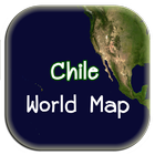 World map Chile icône