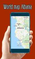 World map Albania Affiche