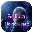 World map Bolivia icône
