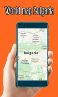 World map Bulgaria 포스터