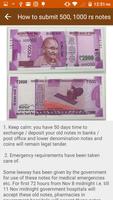 How to submit 500,1000 Rs Note captura de pantalla 3