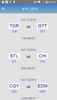 Schedule for NHL 2016 capture d'écran 1