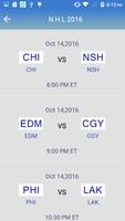 Schedule for NHL 2016 capture d'écran 2